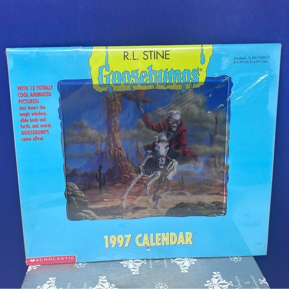 1997 Goosebumps Scholastic Calendar with Animated Images sealed - Picture 1 of 10